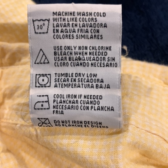 Vintage Betty Boop Embroidered short sleeve button down Shirt Yellow - Picture 7 of 7